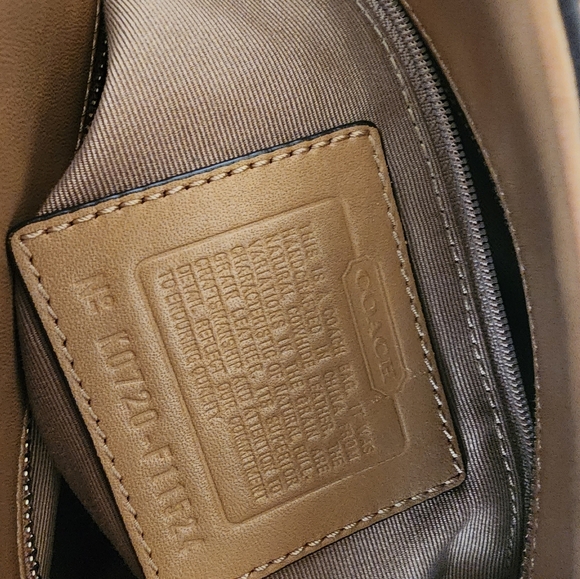 Coach Leather Handbag Brown/Beige - Picture 3 of 7